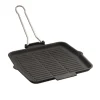 24x24 cm - Paderno Bistecchiera Grill Quadrata In Ghisa Smaltata
