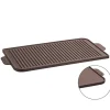 26x47 cm - Paderno Bistecchiera Grill Rettangolare In Ghisa Smaltata Reversibile