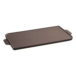 26x47 cm - Paderno Bistecchiera Grill Rettangolare In Ghisa Smaltata Reversibile