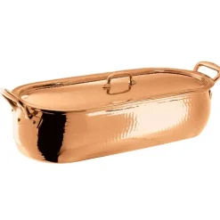 50x18 cm - Paderno Series 12200 Miniature Pesciera Rettangolare In Rame
