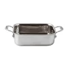 12x10 cm - Paderno Series 12200 Miniature Tegamino Rettangolare In Acciaio Inox