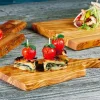 44x20 cm - Paderno Tableware Buffet & Display Vassoio Con Manico In Legno di Ulivo