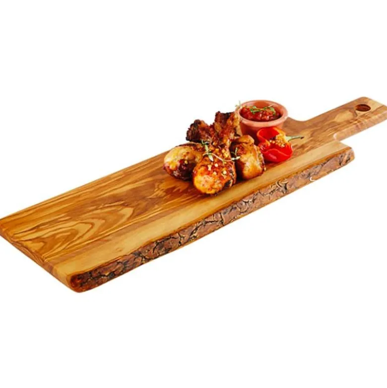 44x20 cm - Paderno Tableware Buffet & Display Vassoio Con Manico In Legno di Ulivo