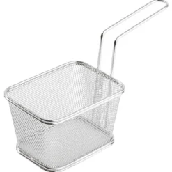 13x10 cm - Paderno Tableware Buffet & Display Stainless Steel Snack Basket