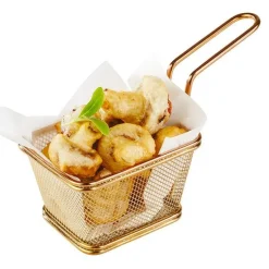 13x10 cm - Paderno Tableware Buffet & Display Stainless Steel Snack Basket