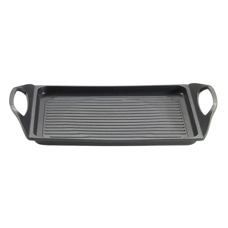 45x27 cm - Pintinox Pro Piastra Grill Rettangolare In Alluminio Antiaderente
