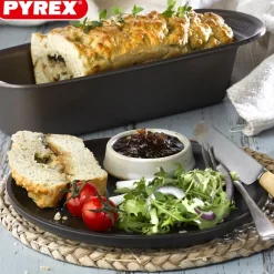 30x11 cm - Pyrex Asimetria Stampo Crostata Rettangolare Antiaderente