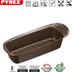 26x10 cm - Pyrex Asimetria Stampo Plum Cake Rettangolare Antiaderente
