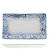 29x17.5 cm - Saturnia Bubble Piatto Vassoio Rettangolare In Porcellana - Set 10 Pz