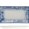 26x15 cm - Saturnia Bubble Piatto Vassoio Rettangolare In Porcellana - Set 6 Pz