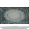 29x17.5 cm - Saturnia Space Piatto Vassoio Rettangolare In Porcellana - Set 6 Pz