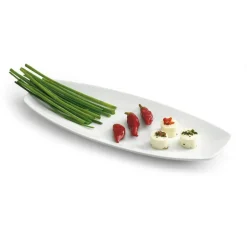 37 x 15 cm - Tognana Party Vassoio Rettangolare In Porcellana Set 6 Pz