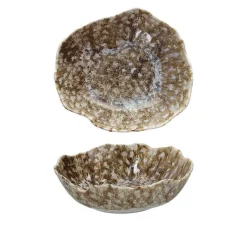 23x20 cm - Tognana Reef Piatto Fondo In Porcellana - Set 6 Pz