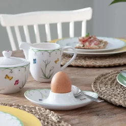 14.5x11 cm - Villeroy & Boch Colorful Spring Portauovo In Porcellana Premium - Set 4 Pz