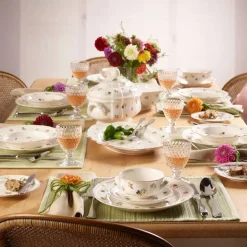 36.70x26.40 cm - Villeroy & Boch Petite Fleur Vassoio Piatto Presentazione In Porcellana Premium