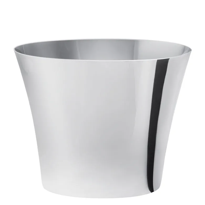 Ø 27 x H.21.5 - Abert Modern Oval Bottle Bucket in 18-10 Stainless Steel