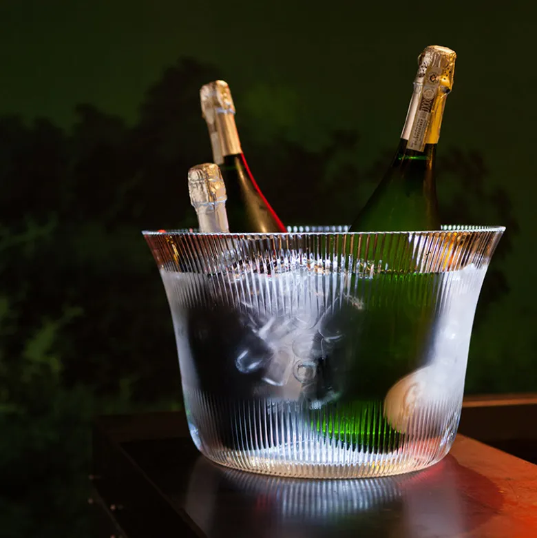 Ø 37.9 x H 24 cm - Italesse Aliè Plaza Bowl Sparkling Wine Maker For 5 Bottles