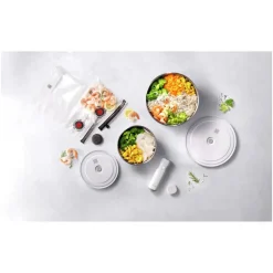 Zwilling Fresh & Save Kit Sottovuoto Con Contenitori In Acciaio e Pompetta Per Sottovuoto - Set 9 Pz
