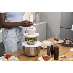 Zwilling Fresh & Save Kit Sottovuoto Con Contenitori In Acciaio e Pompetta Per Sottovuoto - Set 9 Pz