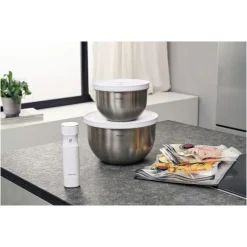 Zwilling Fresh & Save Kit Sottovuoto Con Contenitori In Acciaio e Pompetta Per Sottovuoto - Set 9 Pz
