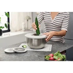 Zwilling Fresh & Save Kit Sottovuoto Con Contenitori In Acciaio e Pompetta Per Sottovuoto - Set 9 Pz