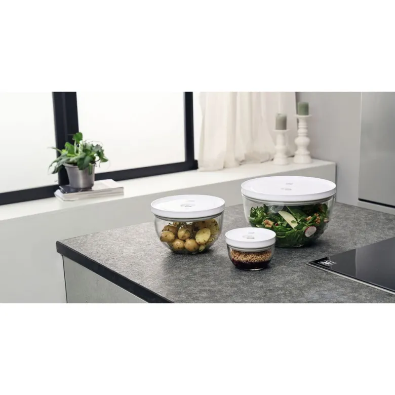 Zwilling Fresh & Save Set Ciotole Con Coperchi per Sottovuoto In Vetro - Set 6 Pz