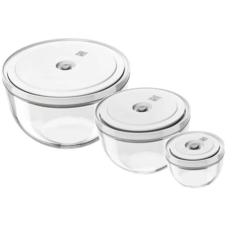 Zwilling Fresh & Save Set Ciotole Con Coperchi per Sottovuoto In Vetro - Set 6 Pz