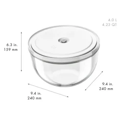 Zwilling Fresh & Save Set Ciotole Con Coperchi per Sottovuoto In Vetro - Set 6 Pz