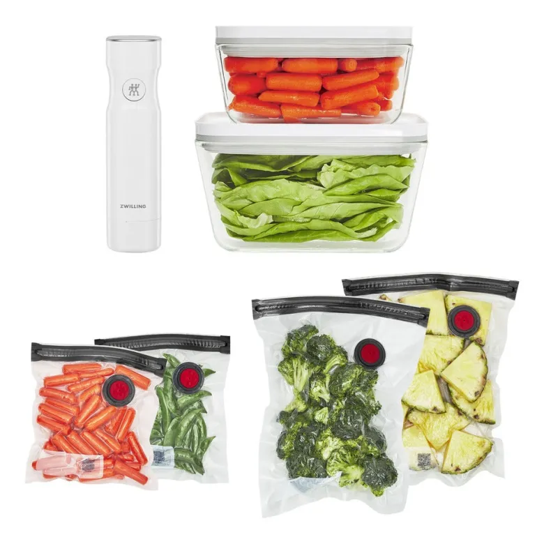 Zwilling Fresh & Save Start Set Kit Sottovuoto Con Contenitori In Vetro e Pompetta Per Sottovuoto - Set 7 Pz