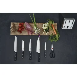 Zwilling Gourmet Set Coltelli Con Ceppo In Acciaio Inox - Set 7 Pz