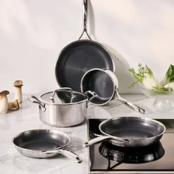 Zwilling Peak Tegame Basso Antiaderente Con Coperchio In Acciaio Inox Con Rivestimento Ceraforce Hycoat